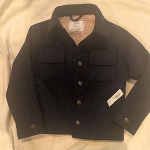 Old Navy little boy size 5t navy blue coat NWT